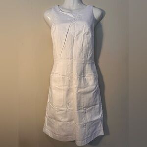 Gap Elegant White Sleeveless Dress